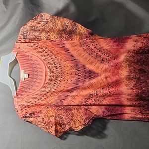 Womens L World Unity Multi Colored Blouse